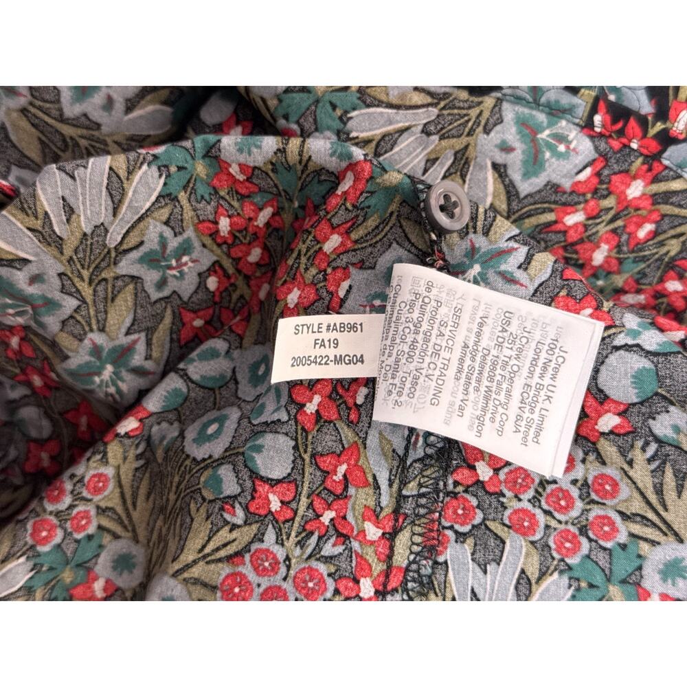 J Crew Perfect Shirt 4 Womens Liberty London Floral Fabric Long Sleeve - Picture 9 of 9